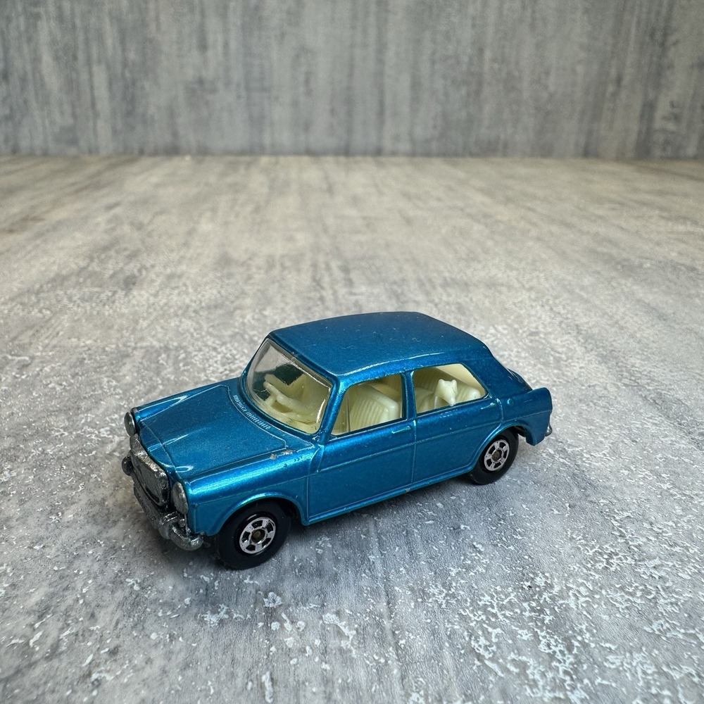 Matchbox Lesney Superfast No 64 MG 1100 Metallic Blue with driver and dog